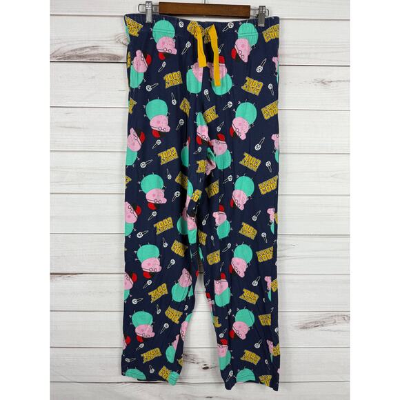 Peppa Pig Mens Daddy Cool‎ Loungepants Navy Blue Size Medium - Picture 1 of 5